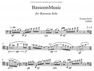 George Perle: BassoonMusic (2004)