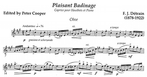 F.J. Détrain: Plaisant Badinage