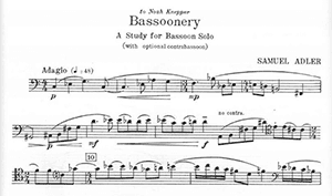 Samuel Adler: Bassoonery