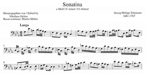 Georg Philipp Telemann: Two Sonatinas for Bassoon with Piano