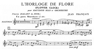 Jean Françaix: L'Horloge de Flore (The Flower Clock)