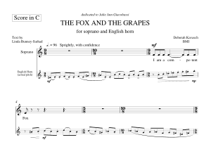 Deborah Kavasch: The Fox and the Grapes