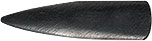 Contoured Ebony Wood Oboe Plaque