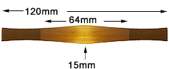 Forrests Gouged Shaped and Profiled Bassoon cane, Herzberg shape