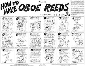 How to Make Oboe Reeds in 18 easy steps, by Bill Bennett