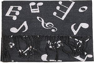 Music Motif Scarf
