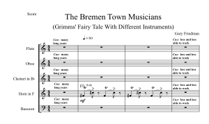 Gary Friedman: The Bremen Town Musicians