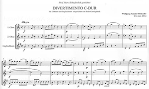 W.A. Mozart: Divertimento in C Major K229,3