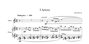 John Marvin: Sonata for Oboe and Piano