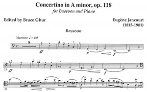 Eugene Jancourt: Concertino in A minor, op. 118