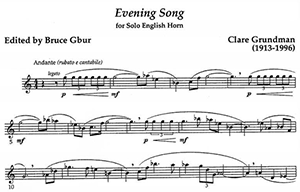 Clare Grundman: Evening Song