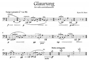 Ryan M. Hare: Glaurung for Solo Contrabassoon