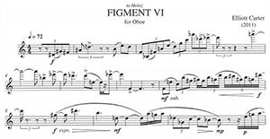 Elliott Carter: Figment VI