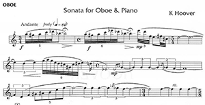 Katherine Hoover: Sonata for Oboe and Piano