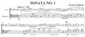 Francisco Mignone: Music For Two Bassoons