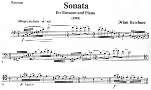 Brian Kershner: Sonata for Bassoon and Piano