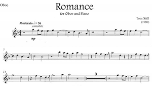 Tom Still: Romance for Oboe and Piano