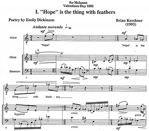 Brian Kershner: Emily Dickinson Songs