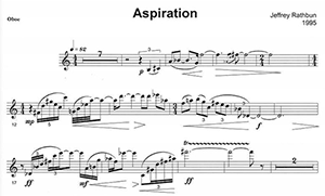 Jeffrey Rathbun: Aspiration for Soprano, Oboe and Piano