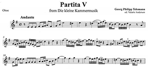 Georg Philipp Telemann: Partita No. 5, TWV 41:el