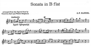 G.F. Handel: Oboe Sonata in B flat Major, HWV 357
