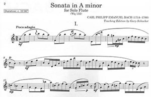 C.P.E. Bach, Sonata in A Minor, Wq 132