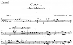 Gioacchino Rossini: Concerto for Bassoon