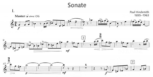 Paul Hindemith: Sonate for Oboe and Piano