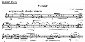 Paul Hindemith: Sonate for English Horn and Piano