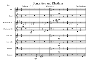 Gary Friedman: Sonorities and Rhythms