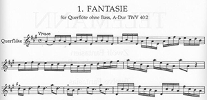 Georg Philipp Telemann: 12 Fantasies for Flute, TWV 40:2-13