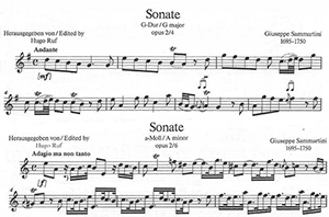 Giuseppe Sammartini: Two Sonatas Op 2