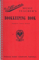 Williams Music Teacher's Bookkeeping Book