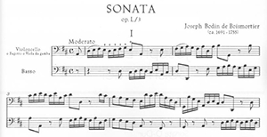 Joseph Bodin de Boismortier: Sonata in D Opus 50, No. 3