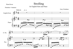 Gary Friedman: Strolling
