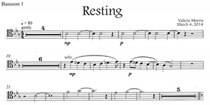 Valarie Morris: Resting