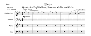 Gary Friedman: Elegy