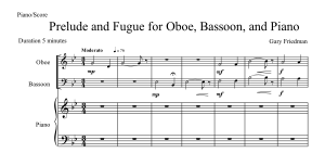 Gary Friedman: Prelude and Fugue