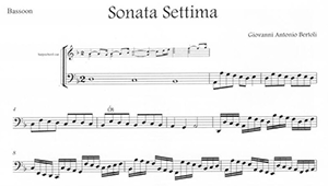 Giovanni Antonio Bertoli: Sonata No. 7