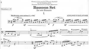 Adolphus Hailstork: Bassoon Set