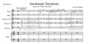 Gary Friedman: Sarabande Variations