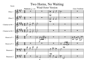 Gary Friedman: Two Horns, No Waiting