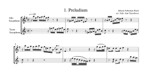 J.S. Bach: Duets for Alto and Tenor Saxophone