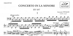 Antonio Vivaldi: Bassoon Concerto in A Minor RV 497