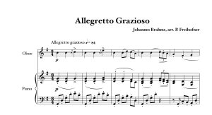Johannes Brahms: Allegretto Grazioso