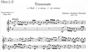 J.J. Quantz: Trio Sonata in E Minor