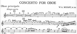 W.A. Mozart: Concerto for Oboe in C, K. 314