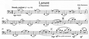 John Steinmetz: Laments & Invocation for Solo Bassoon