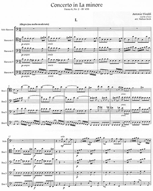 Antonio Vivaldi: Bassoon Concerto in A Minor, FVIII #2, RV498