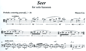 Mason Cox: Seer for Unaccompanied Bassoon